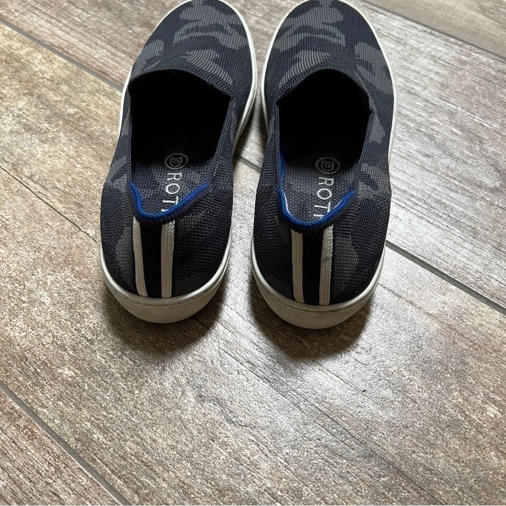Rothy’s | Original Grey Camo Slip On Sneakers